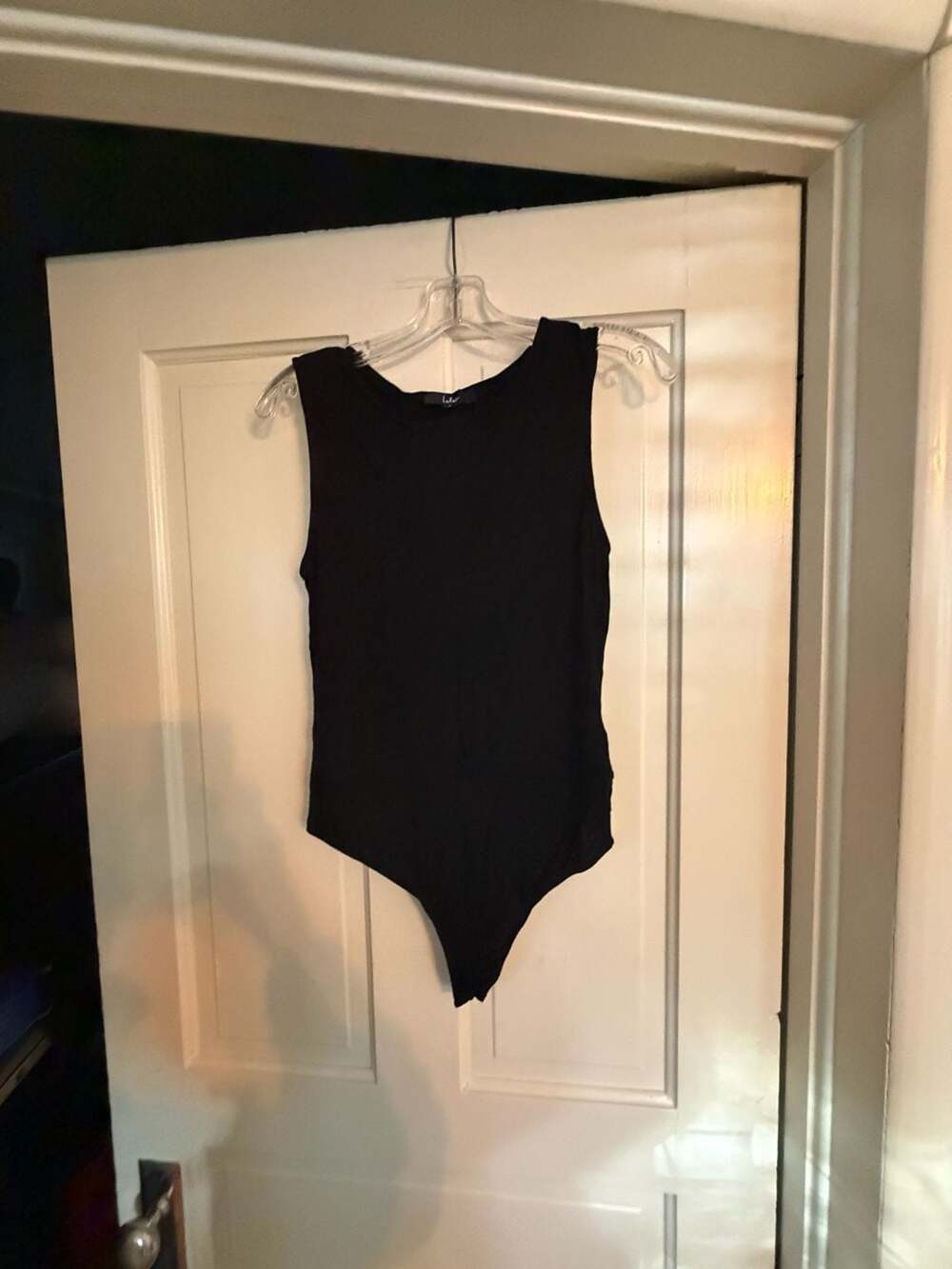 Lulus Bodysuit Size L Black Sleeveless